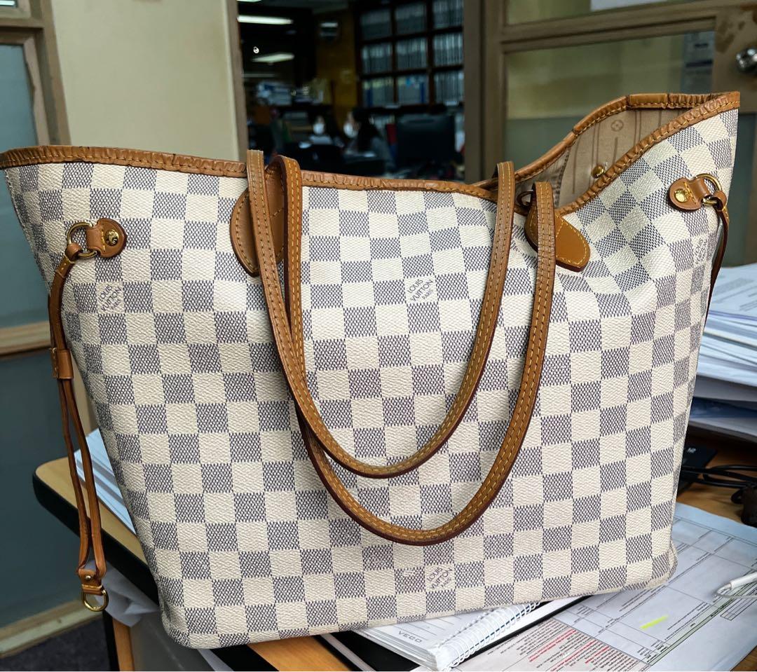 Authentic Louis Vuitton Neverfull Damier Azur mm