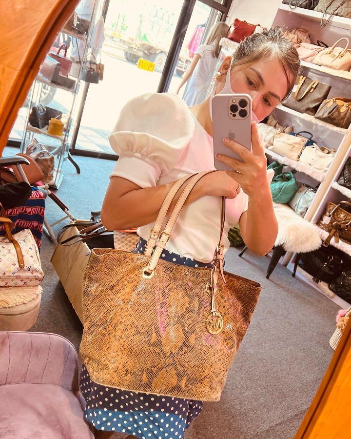 Mk snakeskin tote online