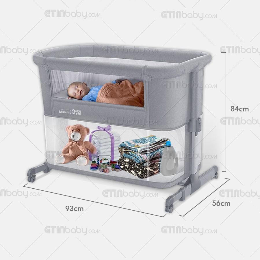 Baby Cot 2 LAYER / 1 LAYER Sliding Cot [Mattress Included] DOUBLE LAYER Portable Easy Foldable