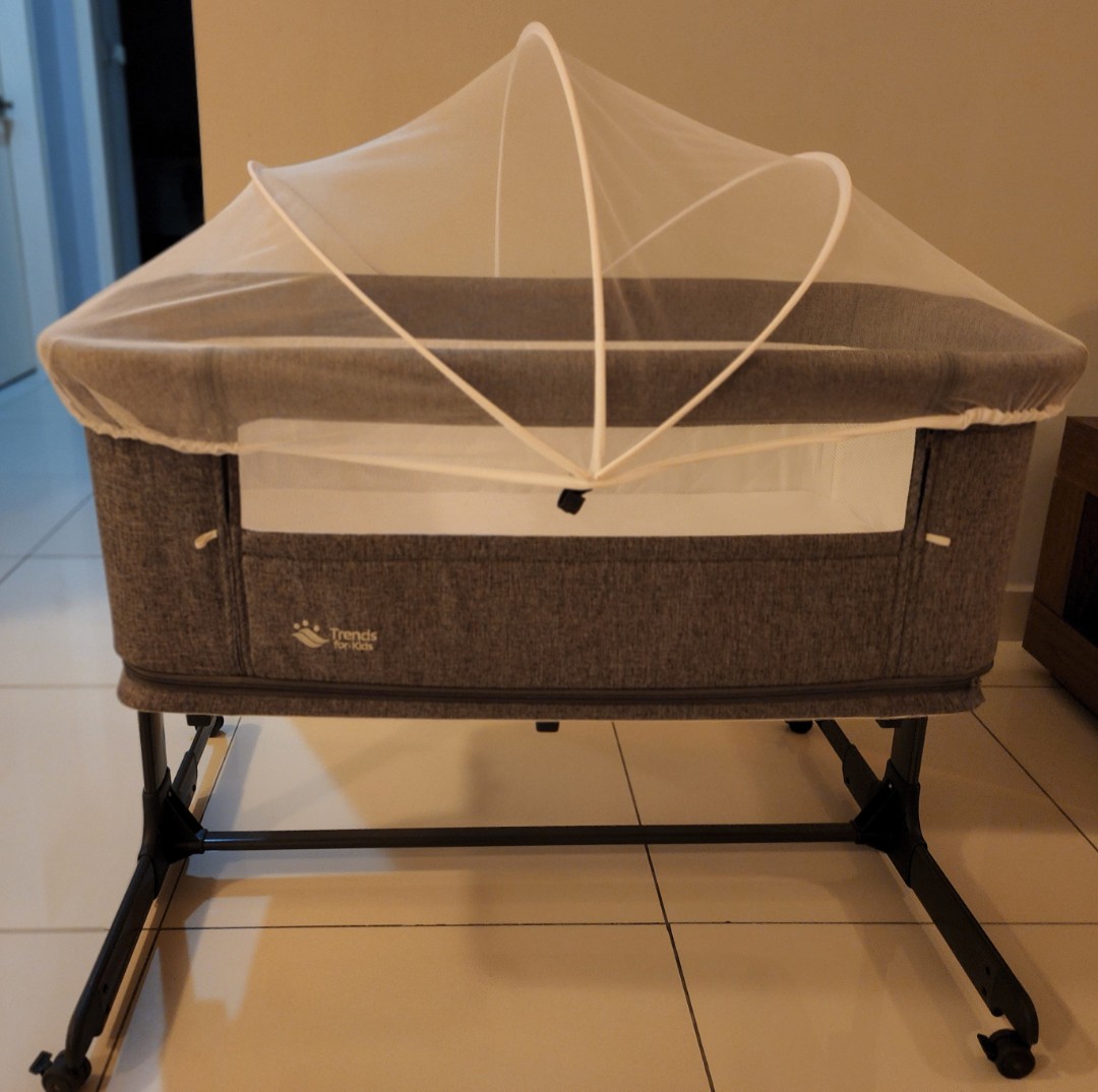 Baby Cot 2 LAYER / 1 LAYER Sliding Cot [Mattress Included] DOUBLE LAYER Portable Easy Foldable