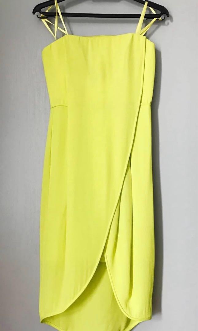 Bcbg lime outlet green dress