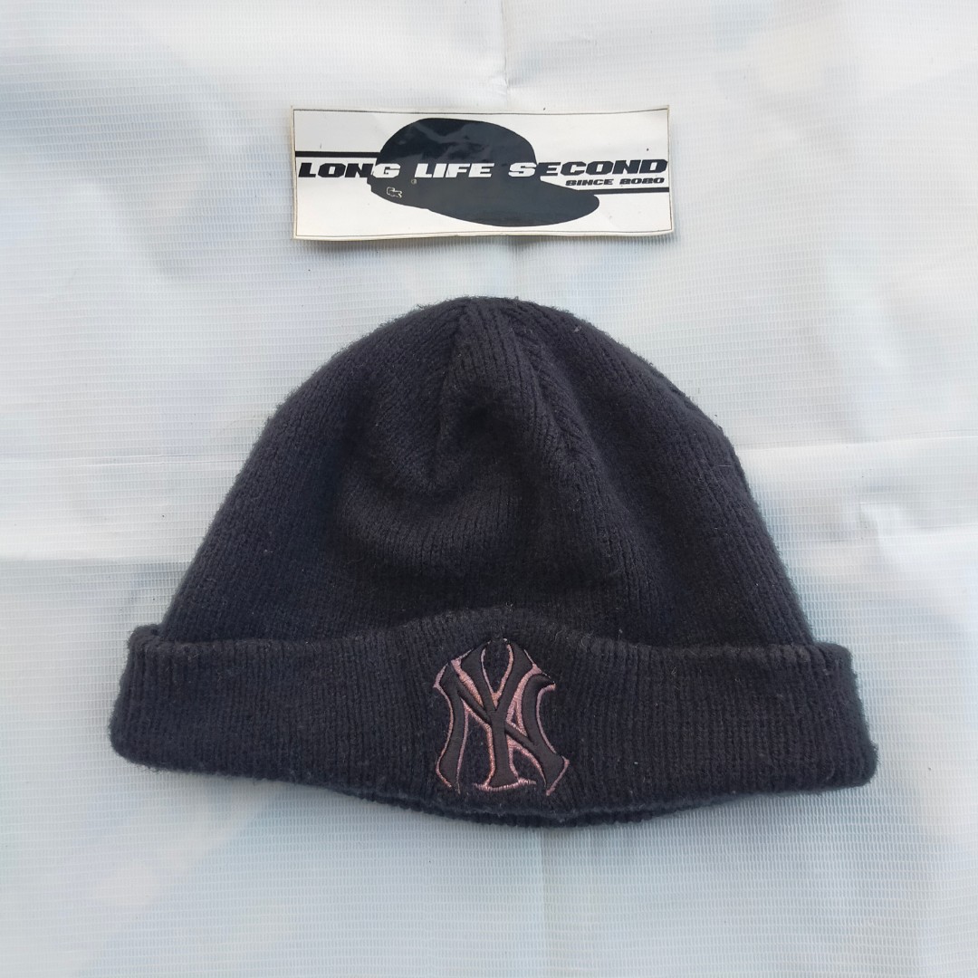 Beanie hat topi kupluk rajut mlb ny 