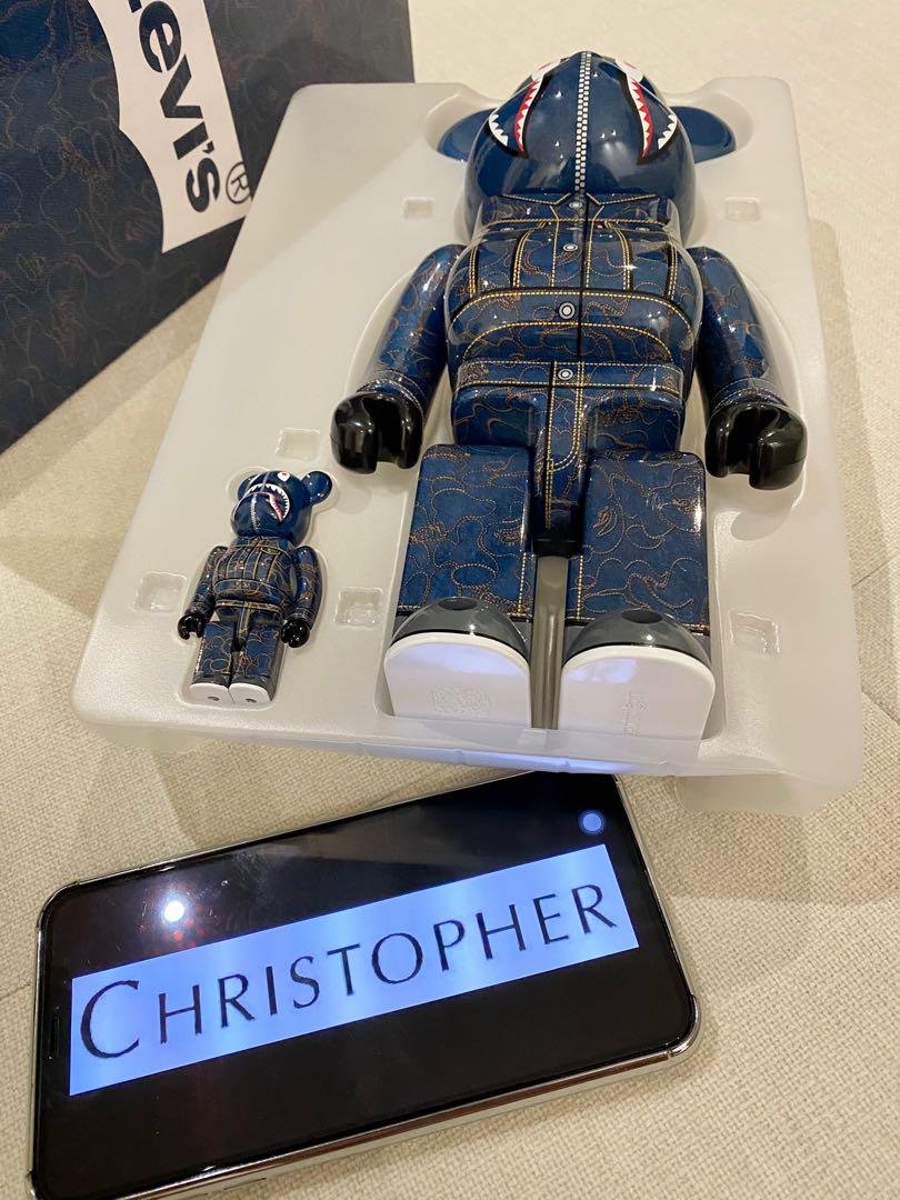 BAPE x Levi's 100% & 400% BE@RBRICK Bape x Levi's 1000% Be@rbrick