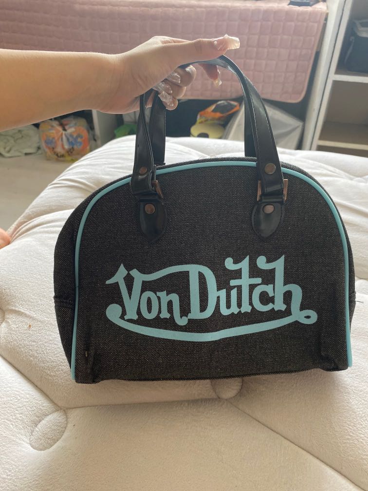 Blue Von dutch bag, Luxury, Bags & Wallets on Carousell