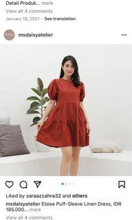 Brick Babydoll dress
