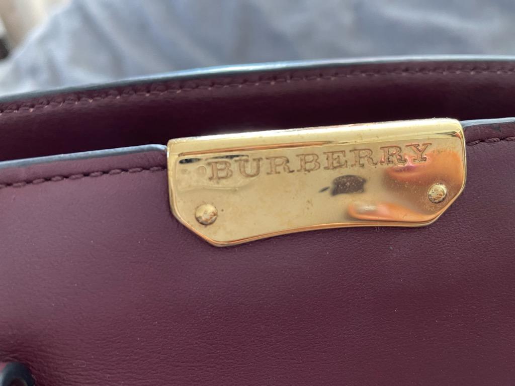 Burberry Leather Small Clifton Tote bag, Luxury, Bags & Wallets on Carousell