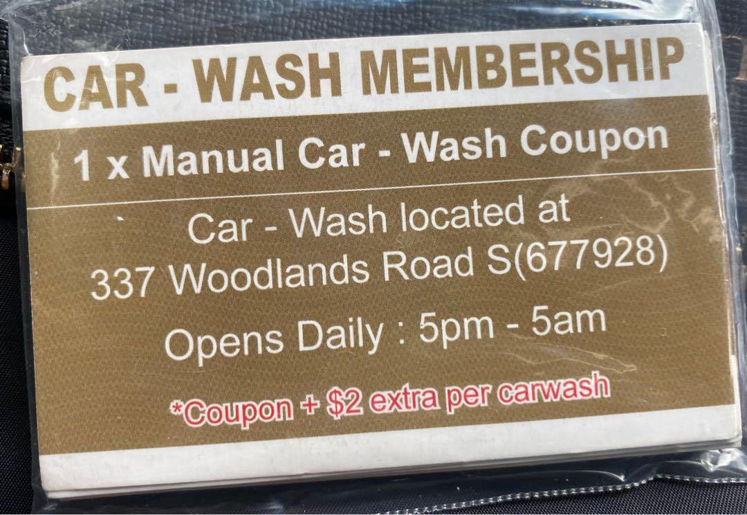 Car Wash Voucher Woodlands, Tickets & Vouchers, Vouchers on Carousell