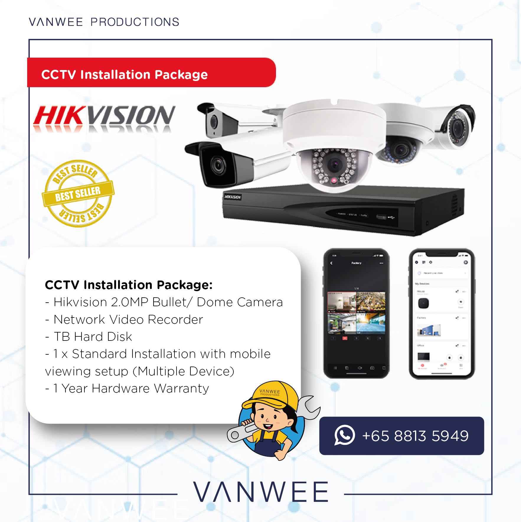 CCTV Security Camera System Installation Packages for Home & Offices