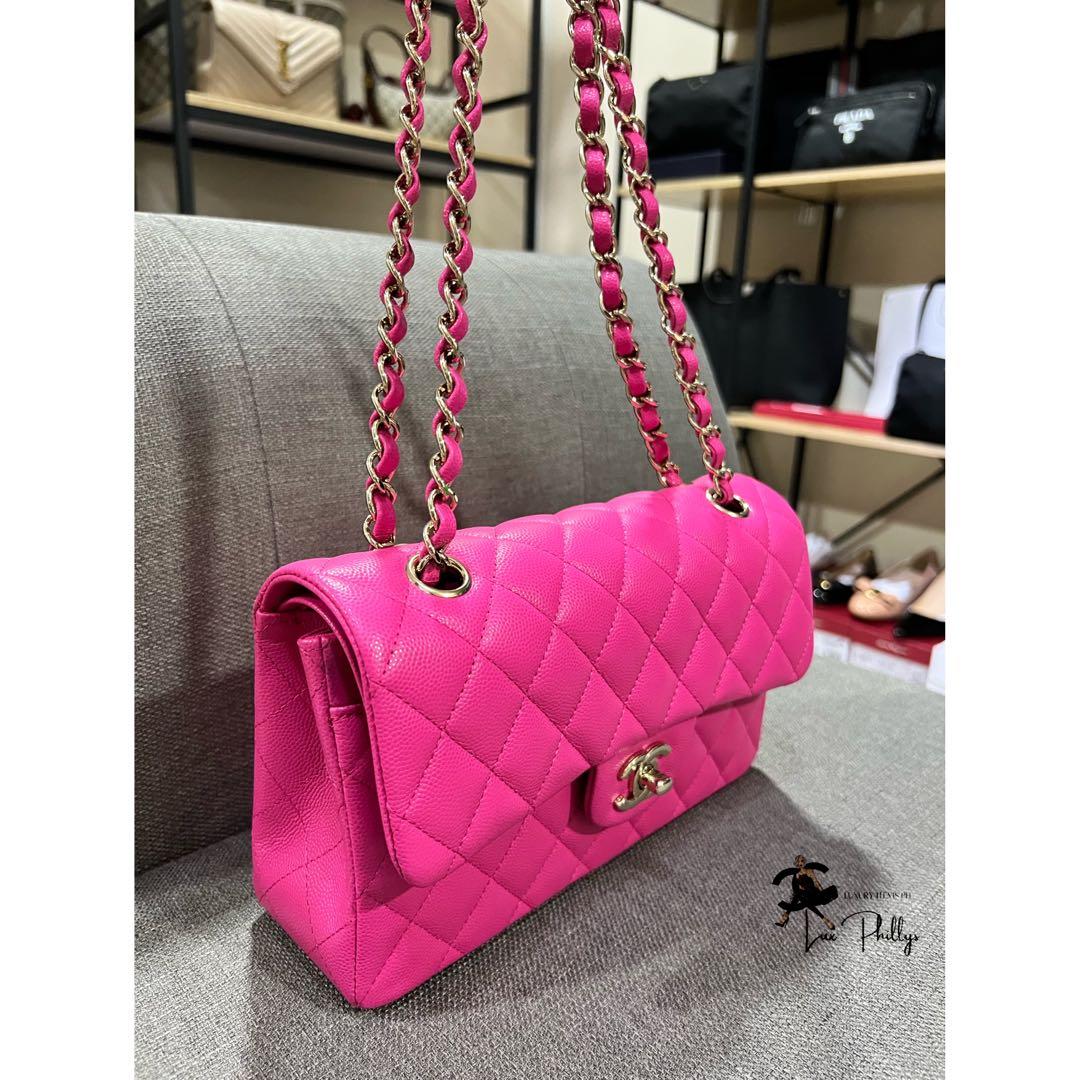 Chanel Double Flap Small In Barbie Pink Microchipped, Luxury, Bags &  Wallets on Carousell