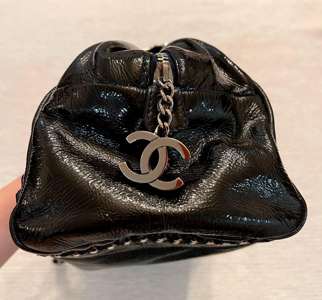 Chanel Metallic Brown Leather Medium Chain Trim Luxe Ligne Bowler Bag at  1stDibs