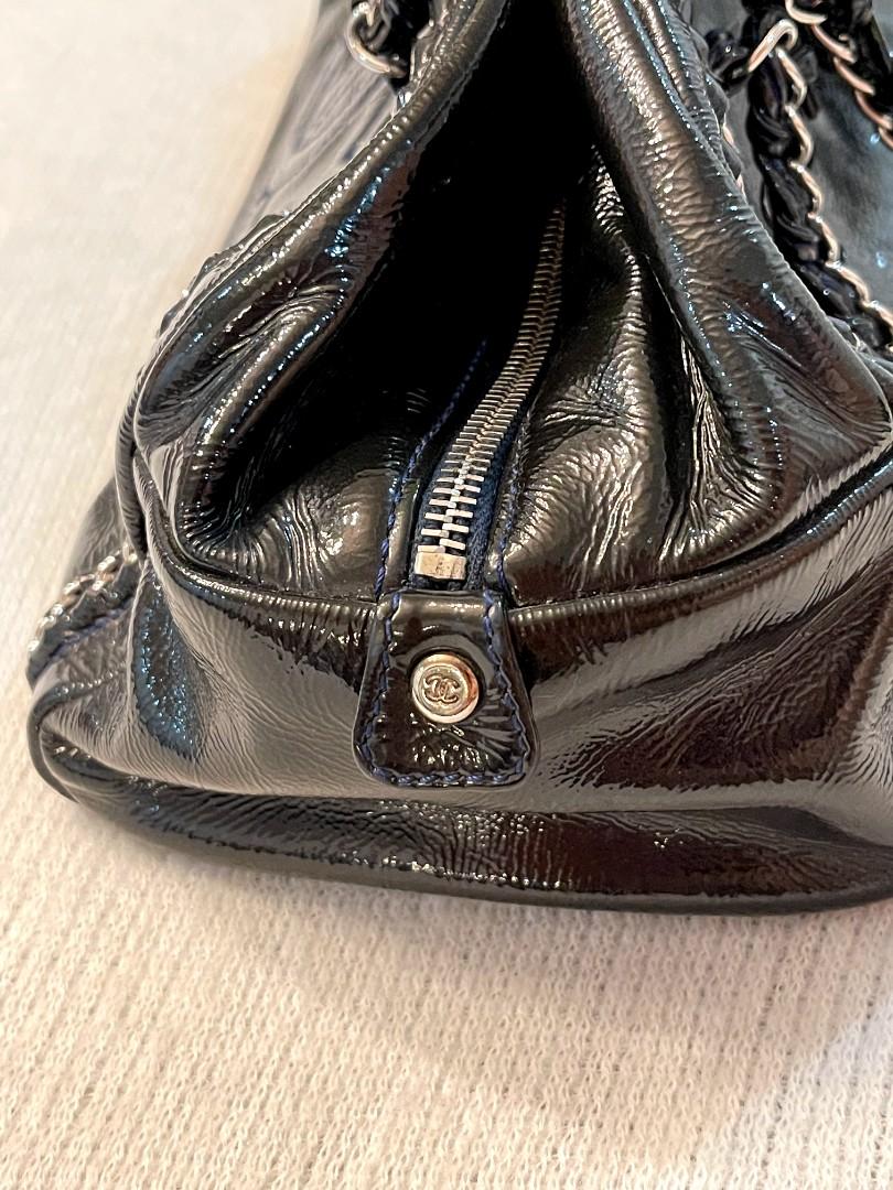 CHANEL Luxe Ligne Accordion Black Leather Shoulder Flap Bag
