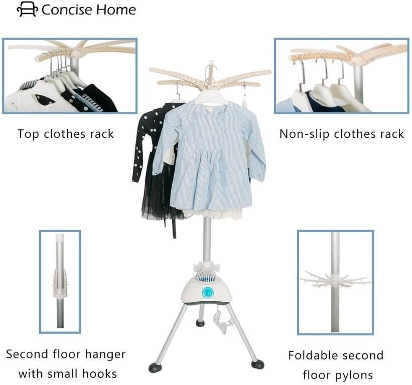 Concise Home Portable electric clothes dryer 1000W large capacity 10kg