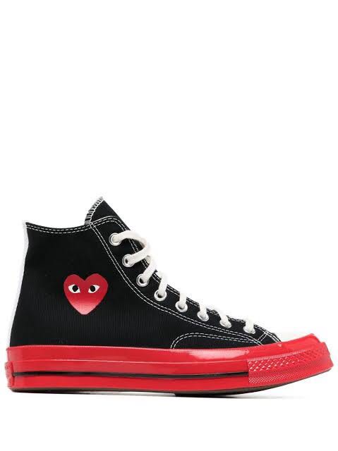 Converse CDG Red Midsole, Men's Fashion, Footwear, Sneakers on Carousell