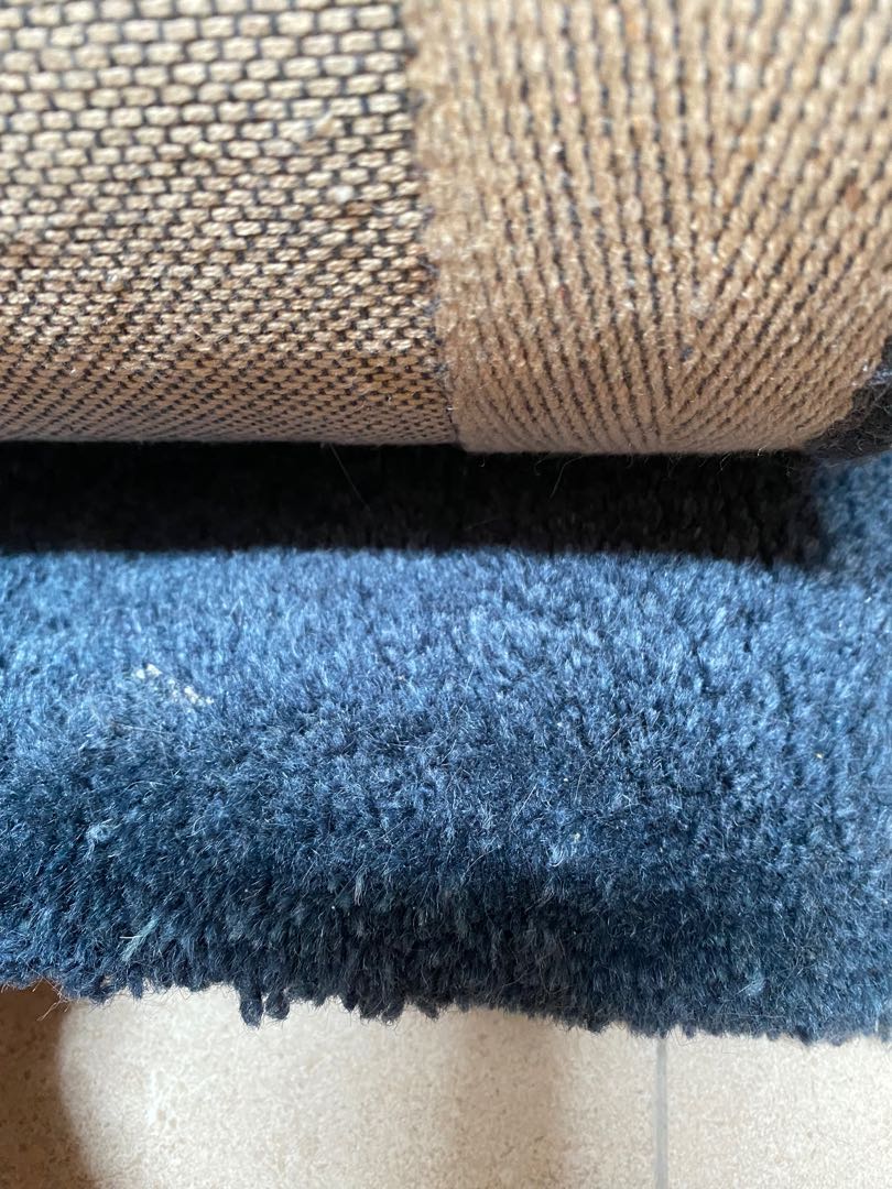 Crate and Barrel Baxter Rug in Indigo, Furniture & Home Living, Home