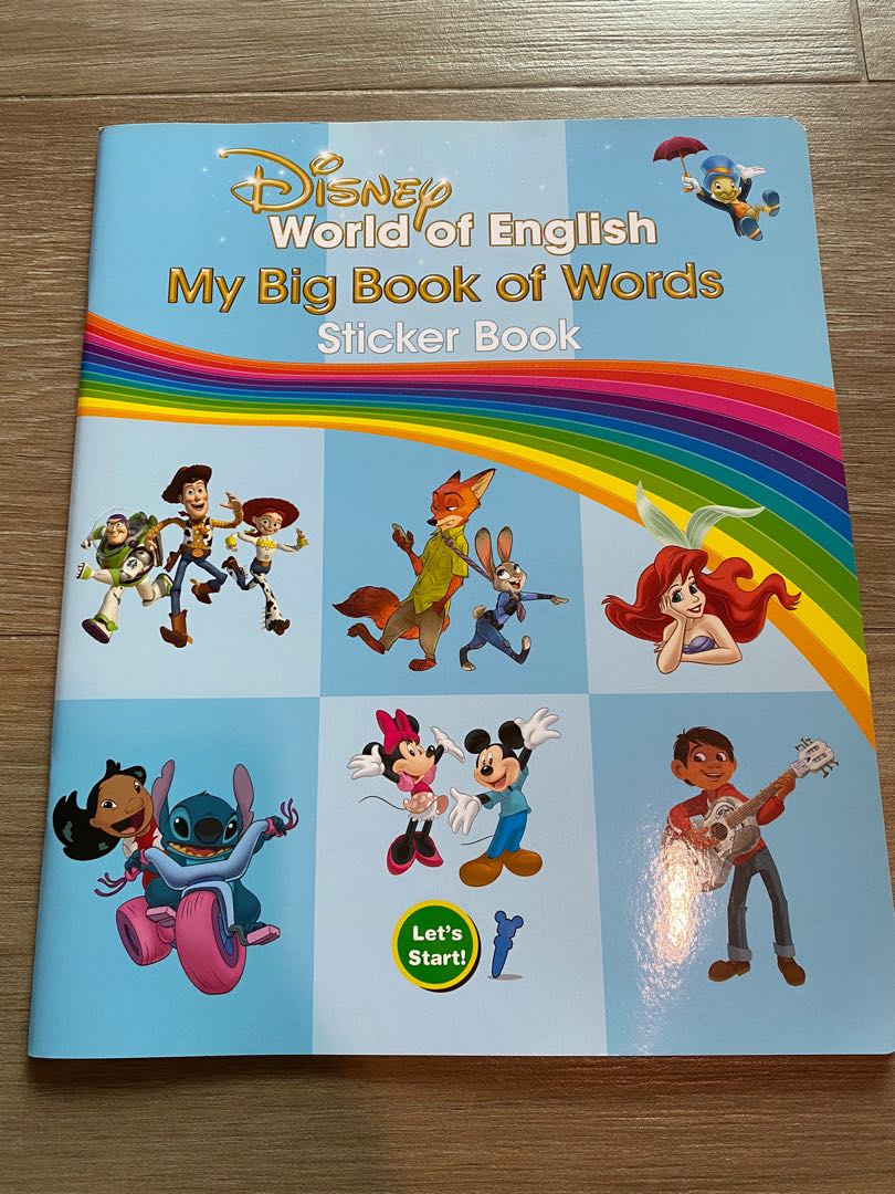 Disney World of English My Big Book of Words Sticker Book, 興趣及 
