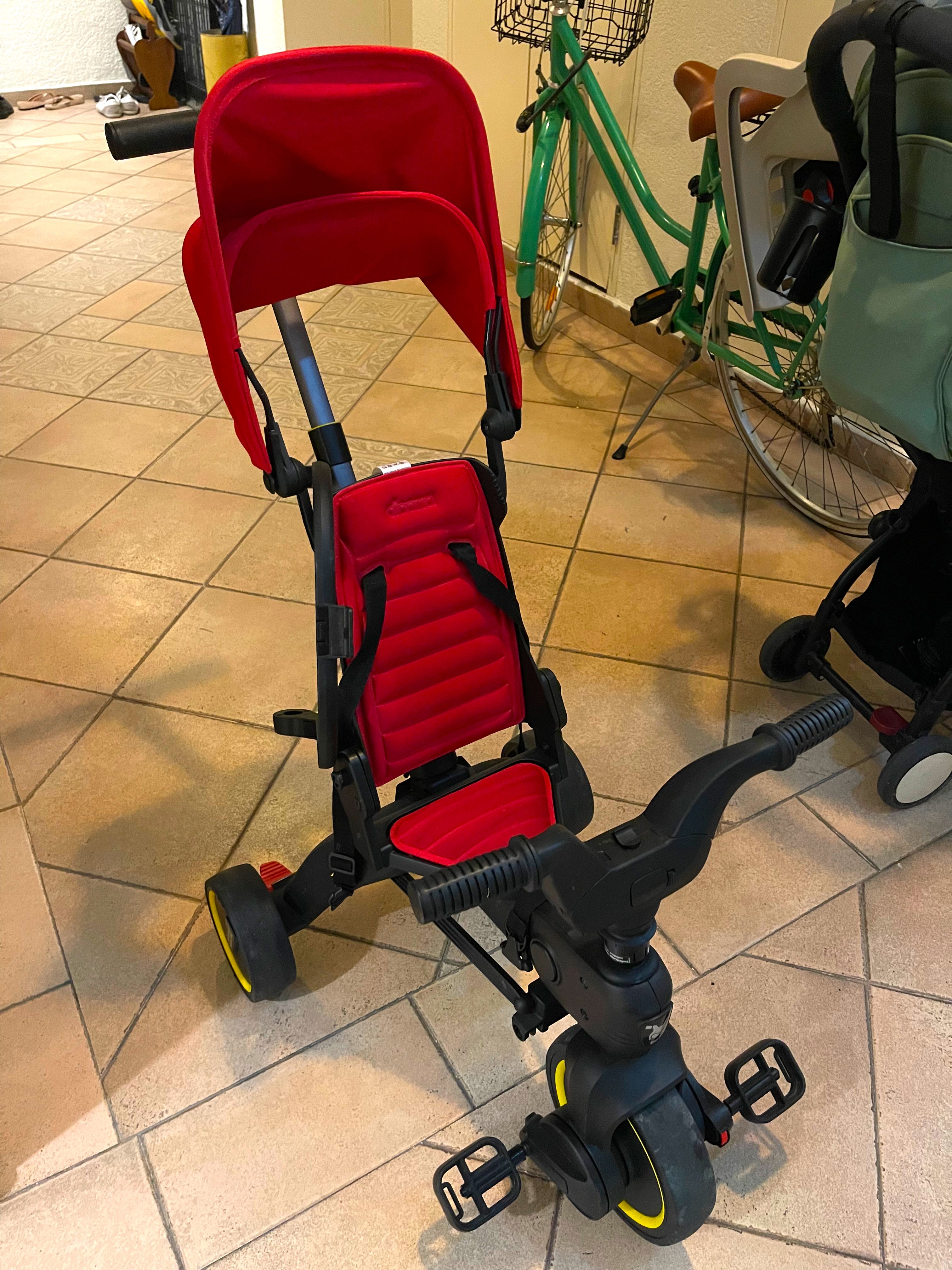 Doona trike Red foldable, Babies & Kids, Going Out, Strollers on Carousell
