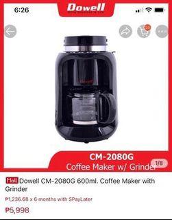 Dowell Coffee maker and Grinder 2in1