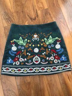 Embroidered Skirt