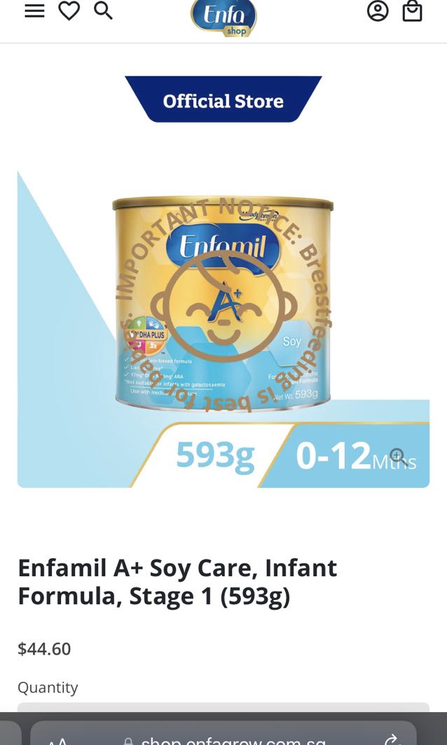 Enfamil soy deals milk