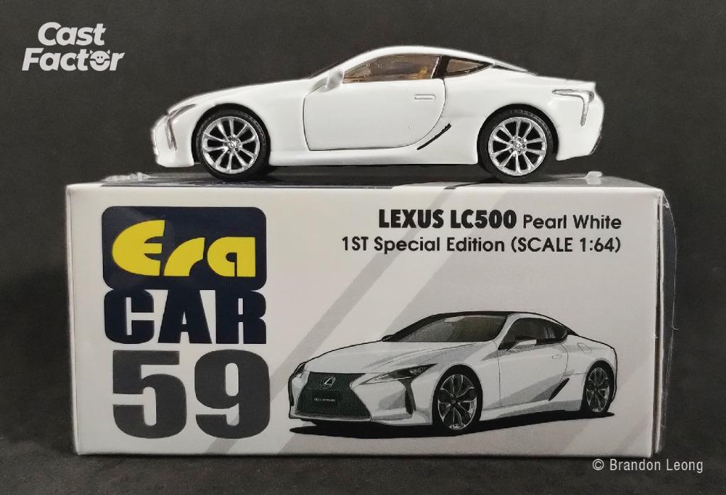 Era Car 1:64 Lexus LC500 #59 Pearl White (1st Special Edition), Hobbies   Toys, Toys  Games on Carousell