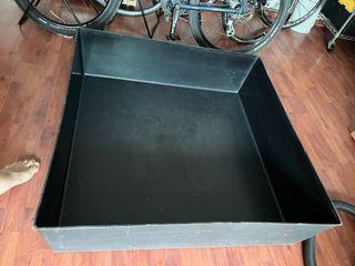 Fish pond container 97x97 base and 100x100 top, 28cm height 