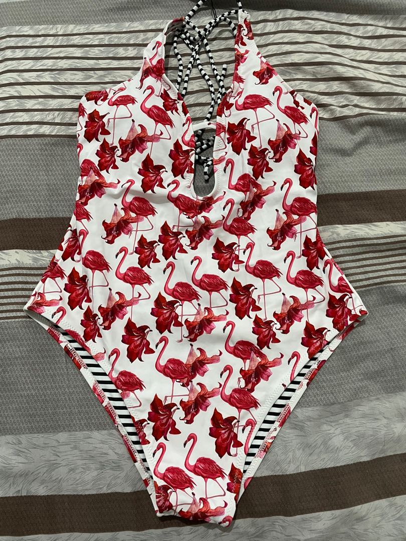 Flamingo swimsuit, Women's Fashion, Swimwear, Bikinis & Swimsuits on