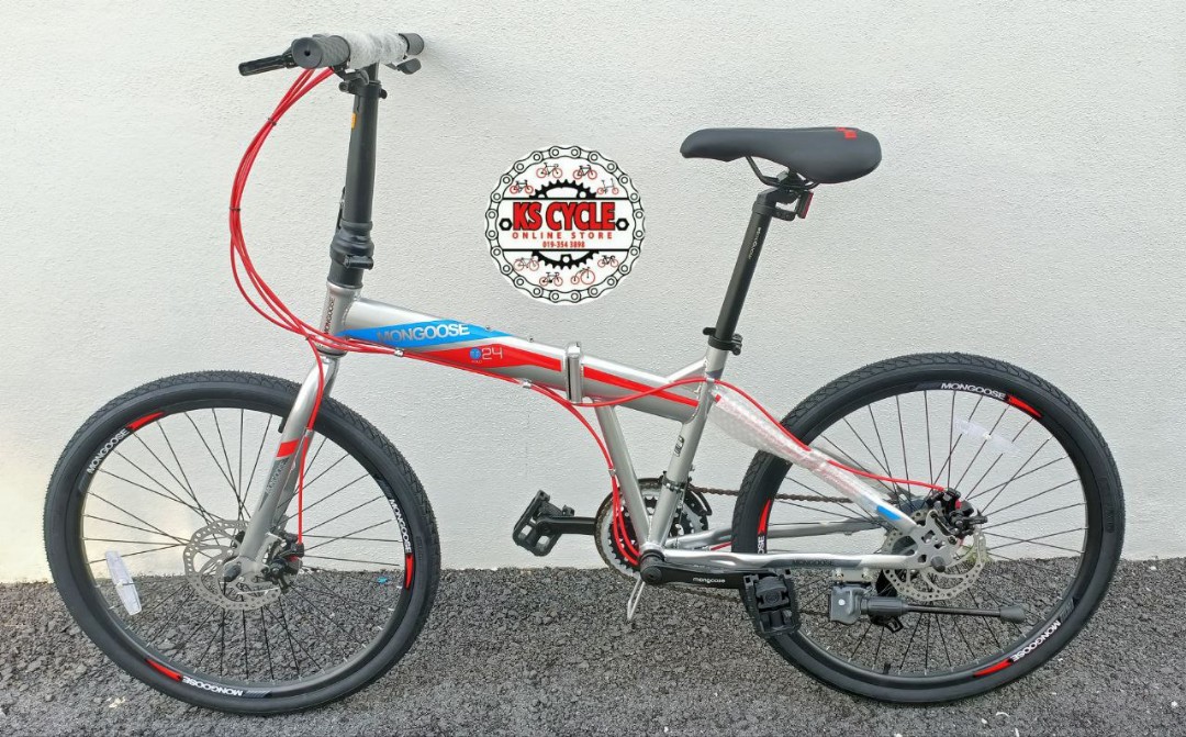 Mongoose folding deals bike 24