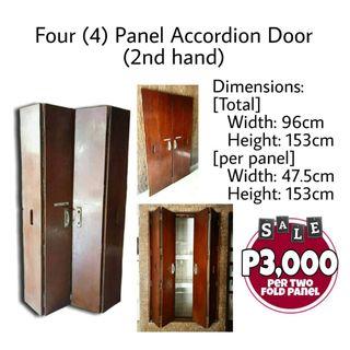 🔥Four (4) Panel Accordion Door (2nd hand)🔥