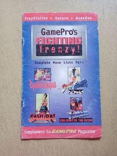 GamePro's Fighting Frenzy Complete Move List for DarkStalkers Street Fighter Samurai Showdown III and X-Men Children of the Atom