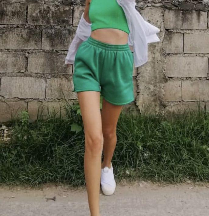 Wide leg sweatshorts sales