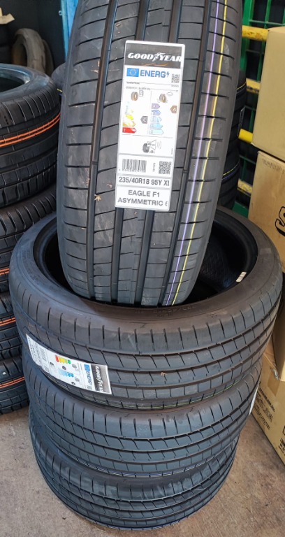 Goodyear F1A6 Tyres 225/40/18 235/40/18 225/45/18 225/40R18 235/40R18 225/45R18,  Car Accessories, Tyres & Rims on Carousell