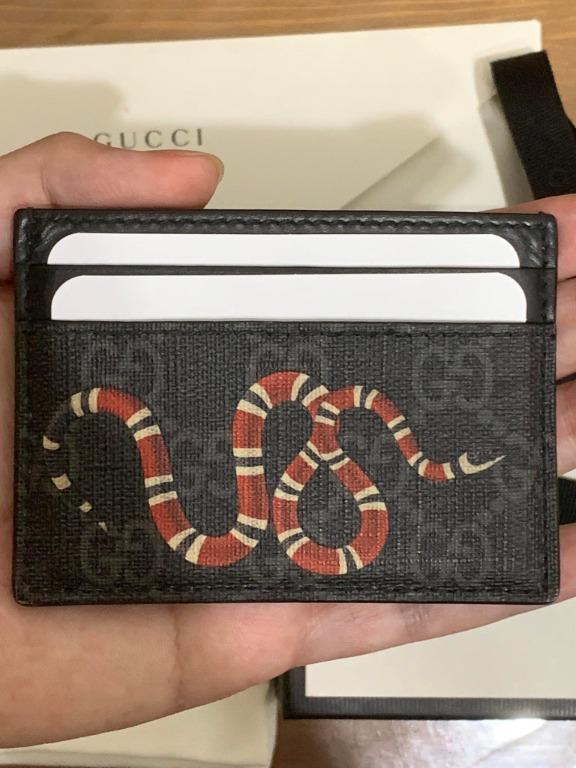 Gucci cardholder snake hot sale