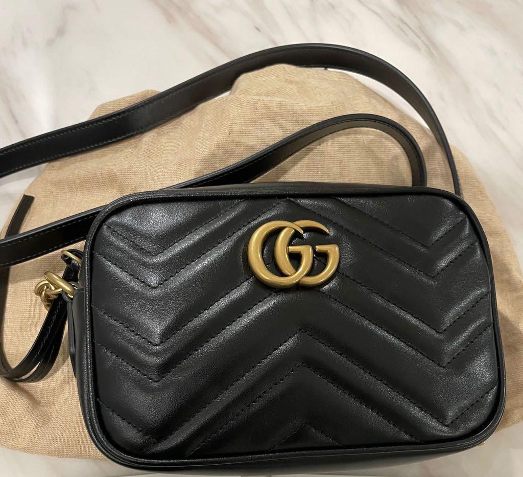 Gucci Marmont mini camera bag, Women's Fashion, Bags & Wallets, Cross