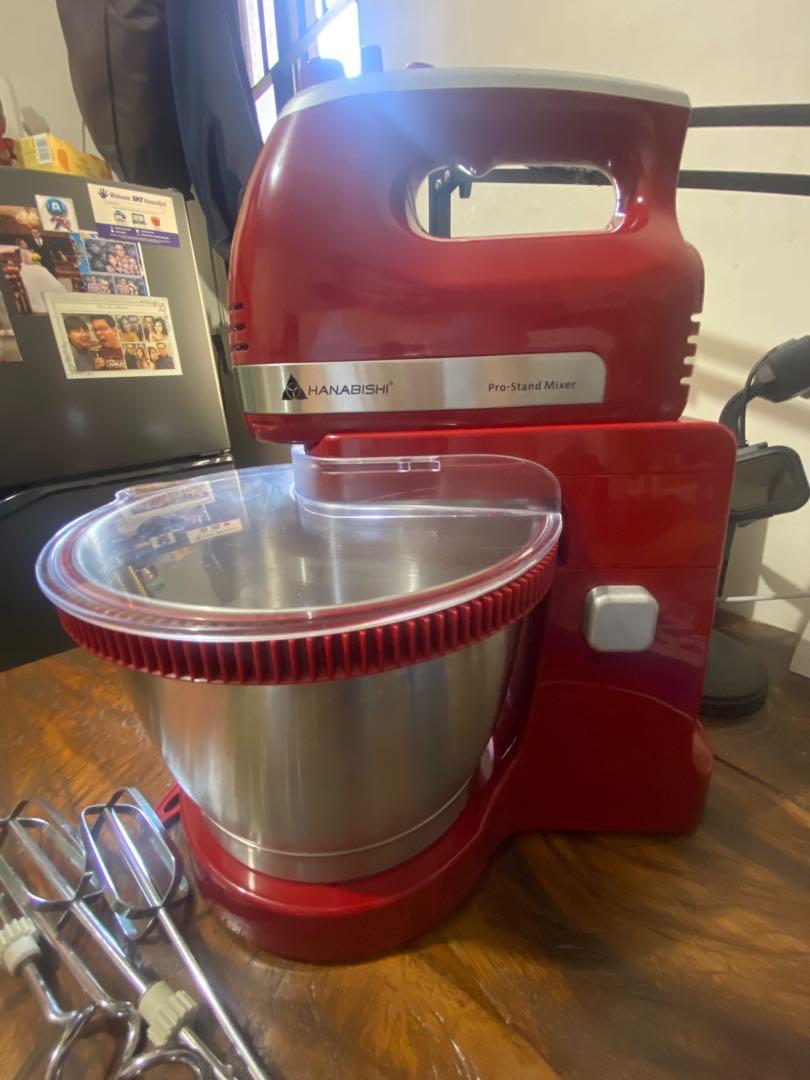 Hanabishi Stand and hand mixer (Category: Hand & Stand Mixers) located in Makati City. Submitted by milyamyles (Listing ID 1165562505, Image 2). Description: RFS: Hnd na ginagamit Got this last December 2021..ginamit lang sa pag mix ng cheesecake just 2x..Never nagamit sa dough. Ang issue lang wala ng box tinapon na kc no space sa kitchen area namin..check other photos andun other details ng mixer. MOP: BPI or Metrobank only no Gcash po Payment 1