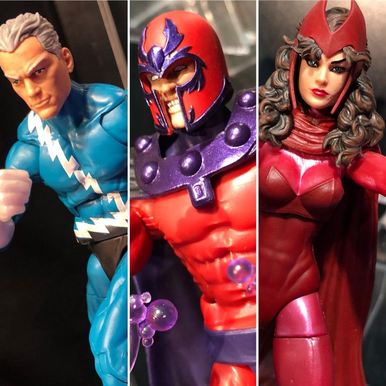 Marvel legends magneto quicksilver scarlet hot sale witch