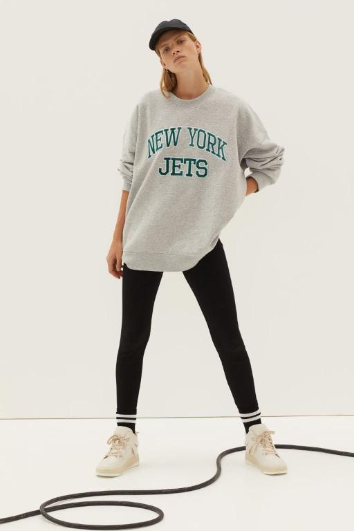 H&M+ Printed Sweatshirt - Light green/New York - Ladies