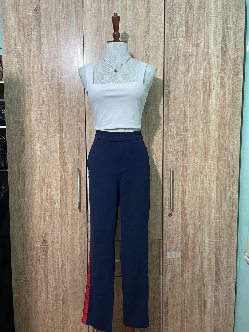 H\u0026M Slacks Navy Blue Formal Pants 