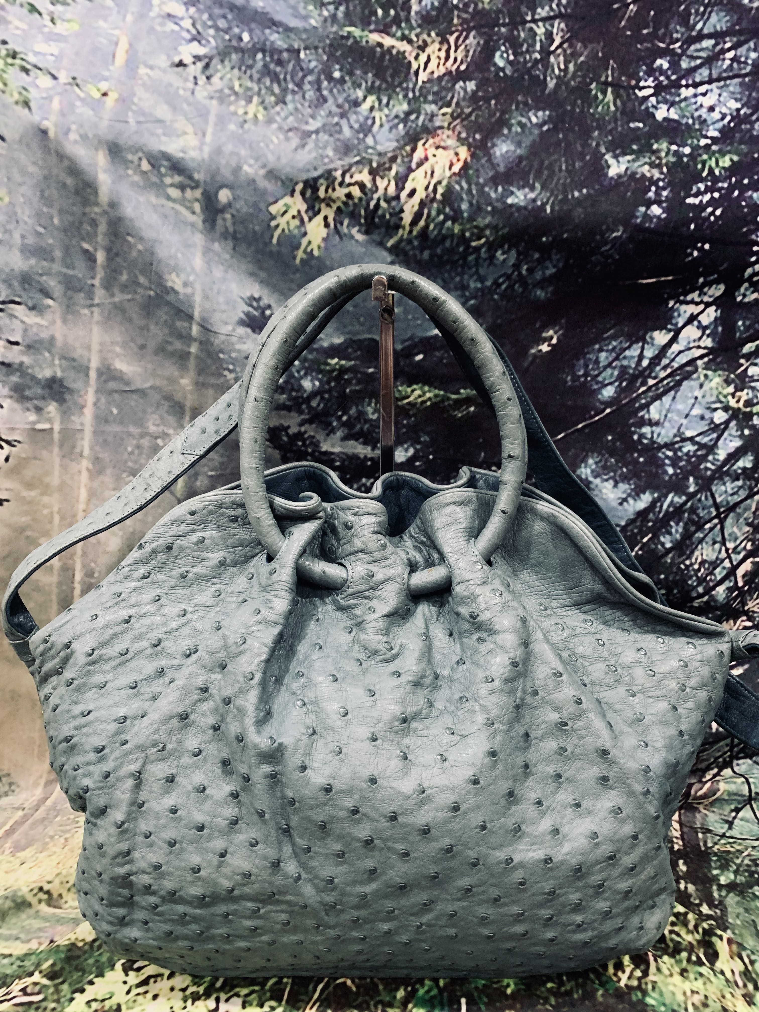 Hormiga Genuine Ostrich Leather 2 Way Handmade Bag Women s