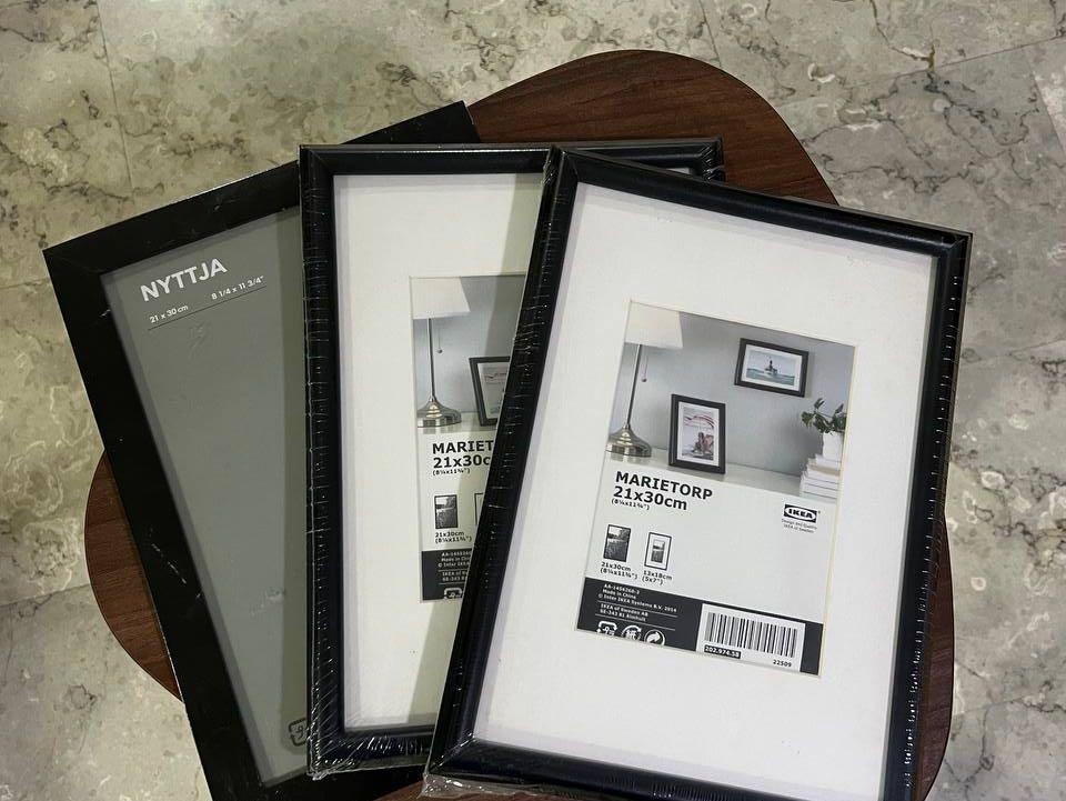 Ikea Photo Frame (21cm X 30cm), Black Frame, Furniture & Home Living, Home Decor, Frames