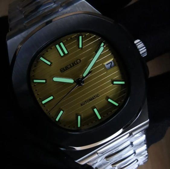 Autocuan Jam tangan seiko mod patek nautilus high spec Fesyen