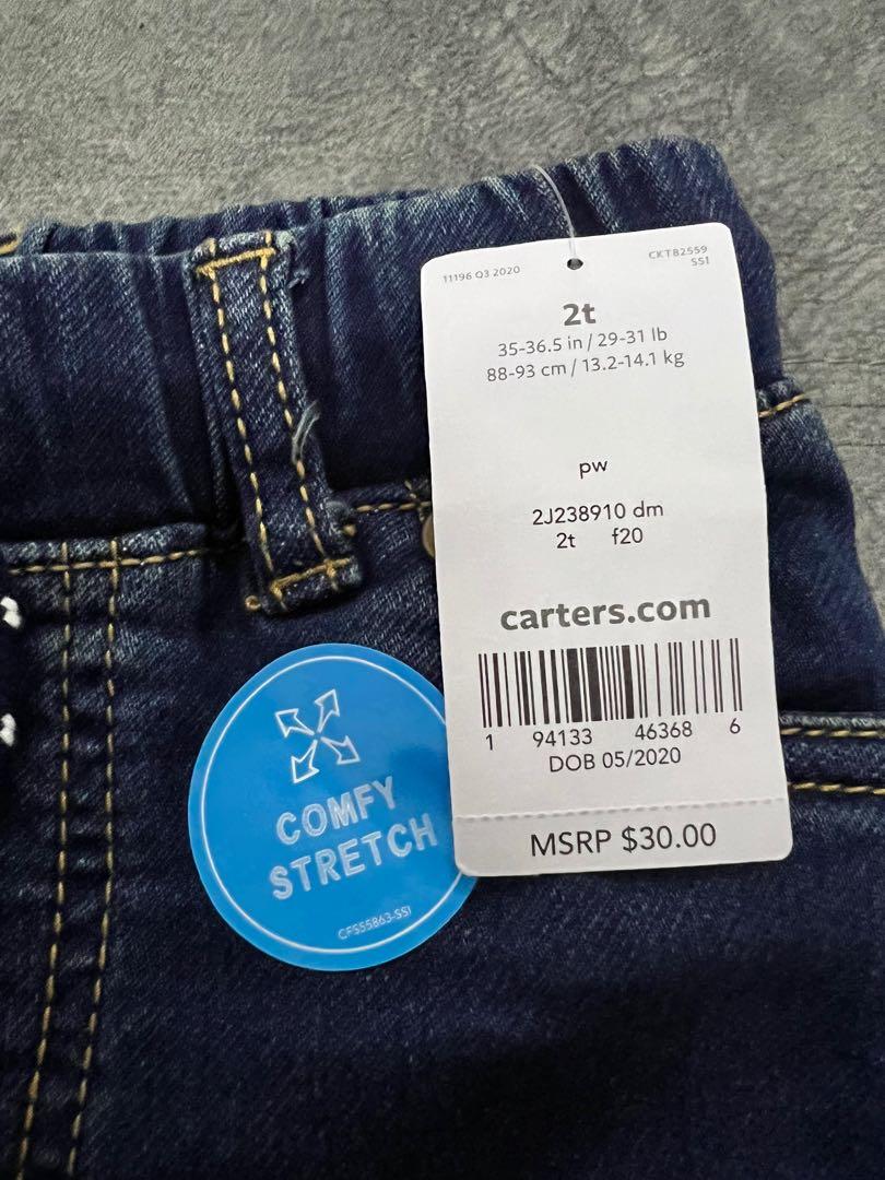 Carters pull on denim pants 2025