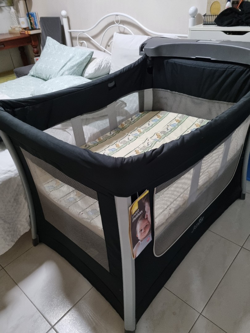 Joie travel cot, Babies & Kids, Baby Nursery & Kids Furniture, Cots
