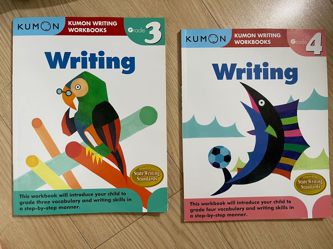 Kumon Writing Workbook grade 3/4, 興趣及遊戲, 書本 & 文具, 教科書 Carousell
