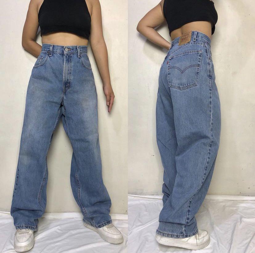 Levis 569 Baggy Denim Jeans, Women's Fashion, Bottoms, Jeans on Carousell