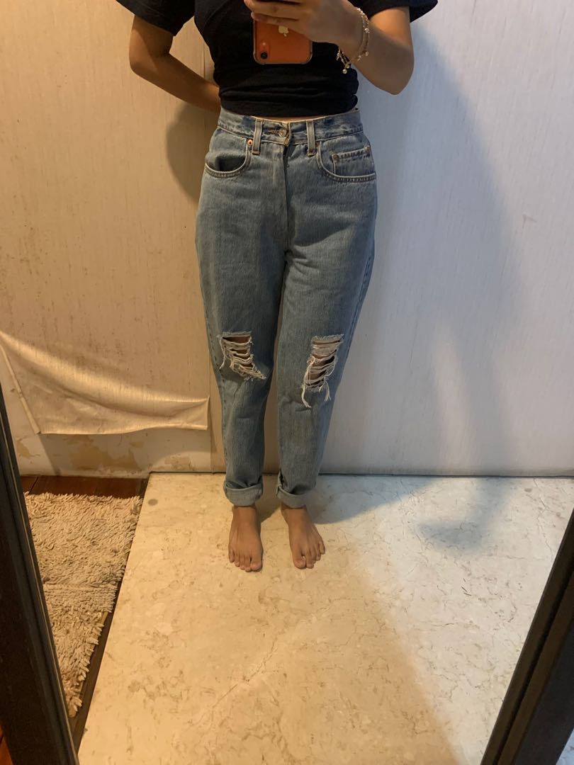 Levi's Vintage Denim Ripped Jeans 