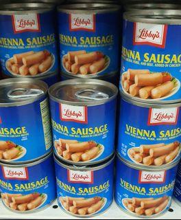 Libbys Vienna Sausage available in (box of 18 pcs) and singles