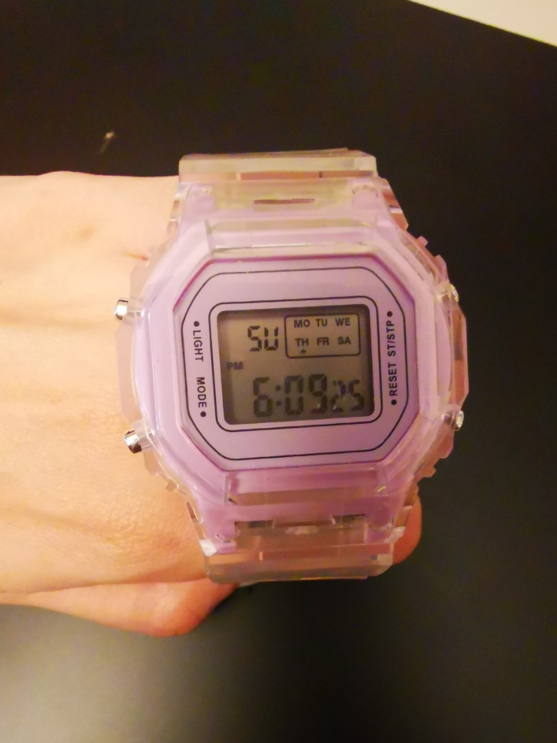 Light Purple Lilac Digital Watch Women s Fashion Watches