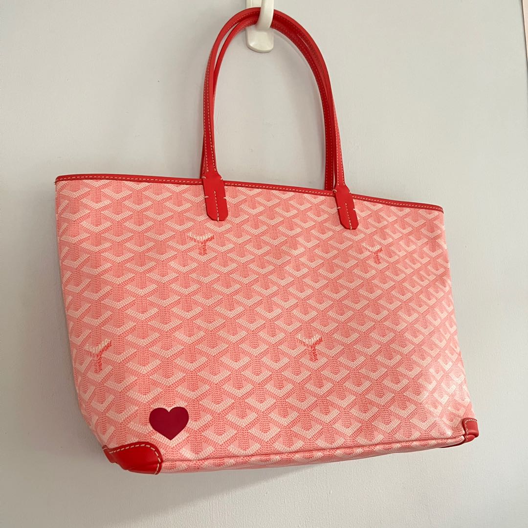 RARE LIMITED EDITION Pink Goyard Artois PM with Heart Stamping