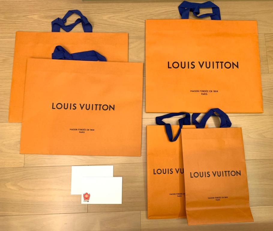 Louis Vuitton LV 品牌紙袋精品購物袋送禮包裝, 名牌精品, 精品配件在