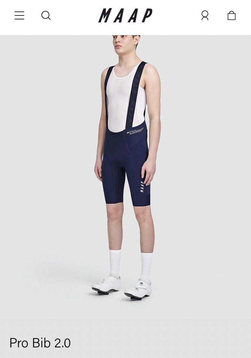 MAAP-Pro Bib 2.0 男性吊帶車褲-海軍藍, 他的時尚, 運動服裝在旋轉拍賣